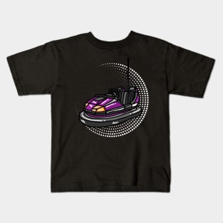 Purple Bumper Car Kids T-Shirt